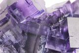 Purple Cubic Fluorite Crystal Cluster - Cave-In-Rock #240783-1